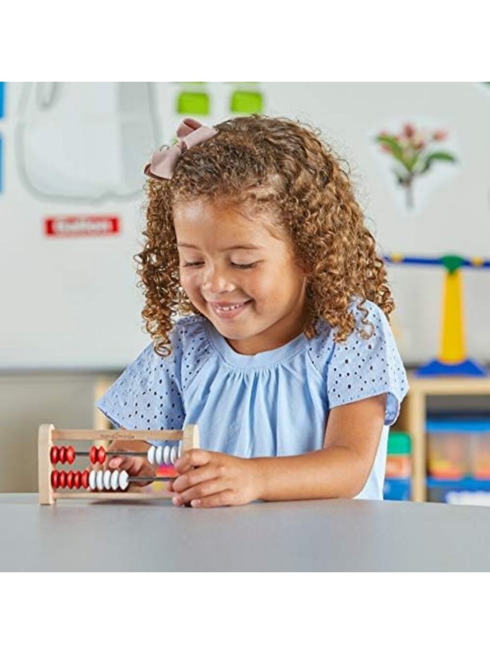 Mini Wooden Rekenrek Set - 20 Bead Number Rack, Math Counters & Educational Toys - Picture 3 of 6